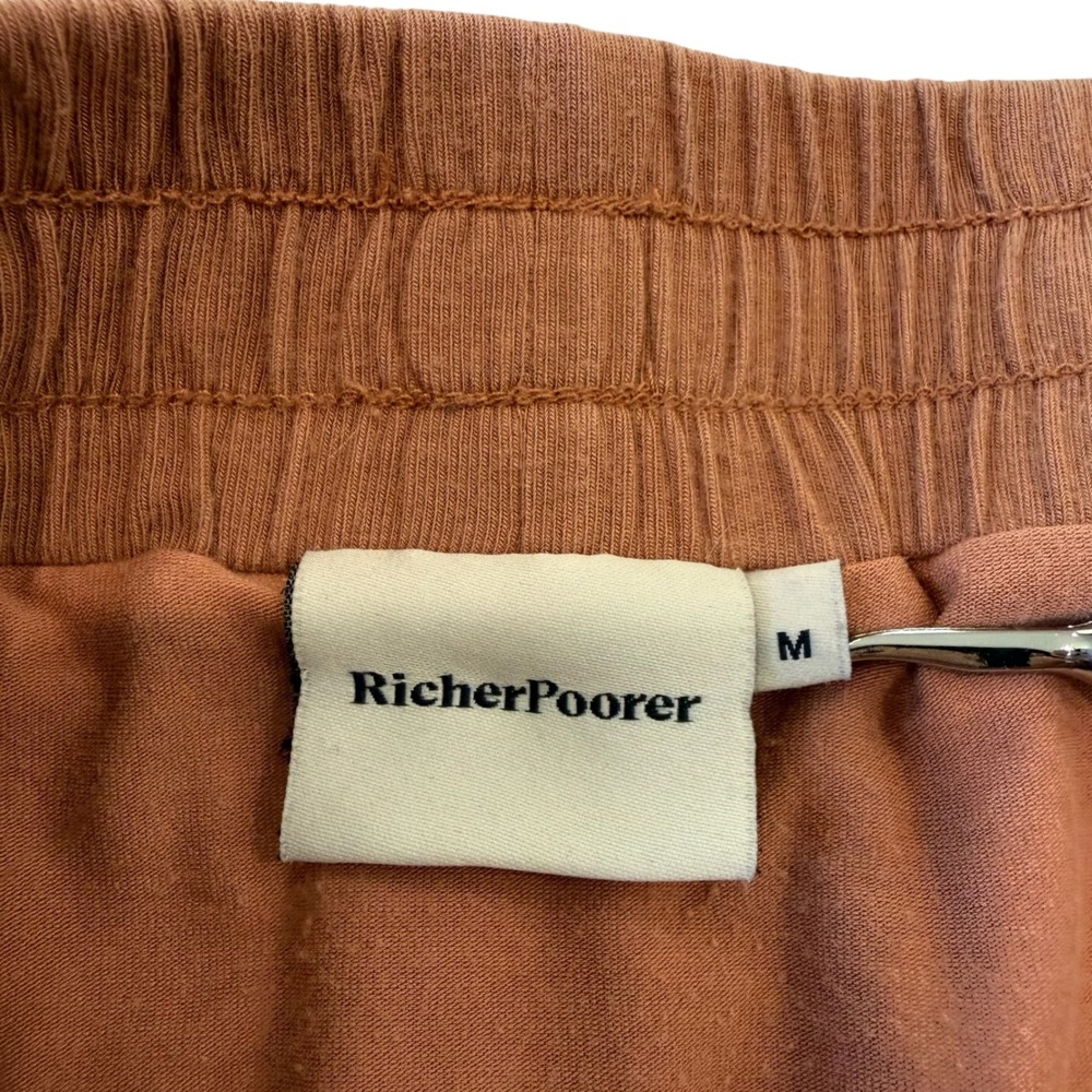 RicherPoorer Lounge Shorts Women Medium Brown Excellent Elastic Waist Jersey - Picture 4 of 6